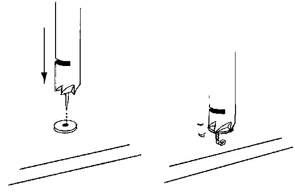 Using a counterbore burr remover